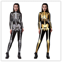 Load image into Gallery viewer, Adult size Skull Skeleton costume
